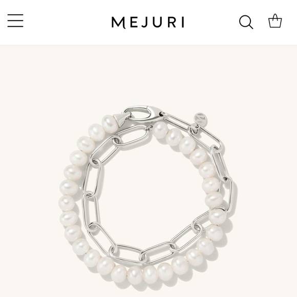 Mejuri Dual Pearl Wrap Bracelet - Picture 5 of 7